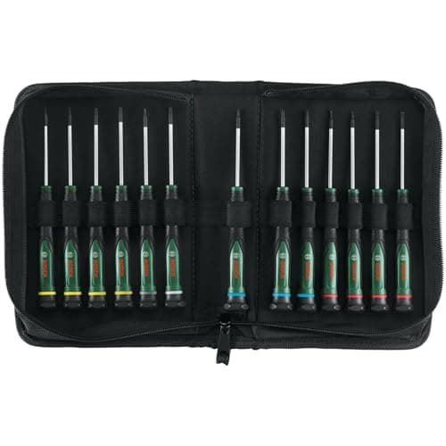 Bosch Set de tournevis 13 pcs (en acier S2 extra-dur pour bricolage/modélisme/artisanat ; embouts précis et magnétiques ; PH/TX/HEX/SL ; codage couleur des tailles ; Softgrip) - Image 3