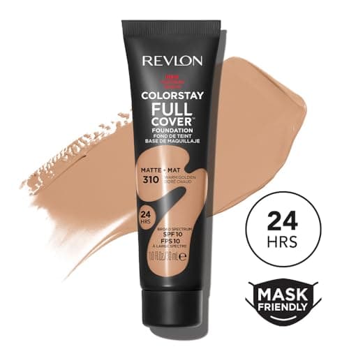 Revlon ColorStay Full Cover - Fond de Teint Couvrant Imperfections - Maquillage Teint - Couvrance optimale et fini mat - Résite à Toutes Épreuves - Effet Seconde Peau - 30ml - N310 Warm Golden - Image 3