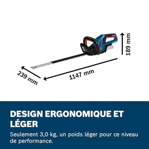 Bosch Professional 18V System cordless hedge trimmer GHE 18V-60 (carbon free motor, 20 mm cutting capacity) 06008C9000 - Image 7