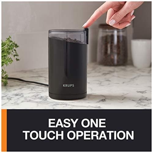 KRUPS Fast Touch Electric Coffee Grinder, Capacity 75 g, 200 Watts, F2034210, Black - Image 6