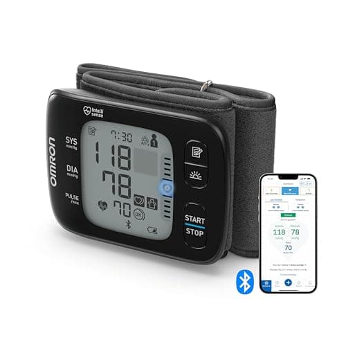OMRON RS7 Intelli IT Wrist Blood Pressure Monitor with Bluetooth Connection, Compatible with Smartphones, Clinically Validated, Portable, 2 User Memory x 100 Measurements - Image 3