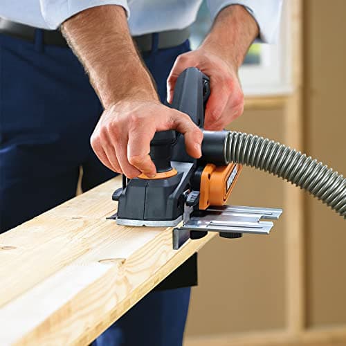 WORX Electric Planer 750W WX615, Planing Width 82 mm, Adjustable Planing Depth 0 to 3 mm, Comfortable Grip, Smart Chip Removal System, Comes with Accessories - Image 6
