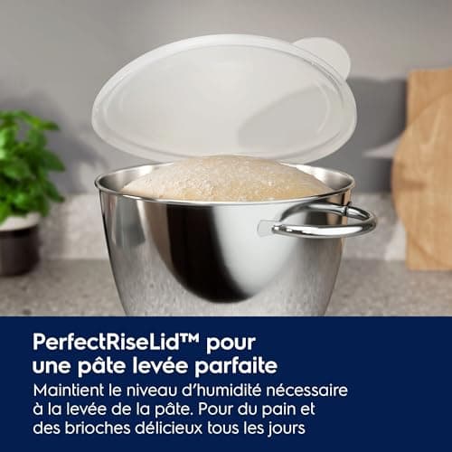 Electrolux Orbital Pastry Processor 700 Kitchen Assistant E6KM1-4BPT, Two Bowls of 6L and 4L, 10 Speed, PerfectRiseLid, with Kitchen Whisk, 1200 W, Stainless Steel, Black Pearl - Image 8