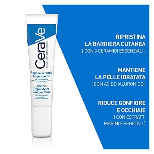 CeraVe Onion Contour Cream for Bags and Glasses with Hyaluronic Acid and Niacinamide, 15ml + Travel Size Cleansing Foam, 20ml - Image 3