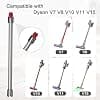 Extension Tube for Dyson V10 V11 V15 V8 V7 Vacuum Cleaner, Extension Tube Accessory Quick Release Extendable Wand, 72 cm - Grey - Image 3