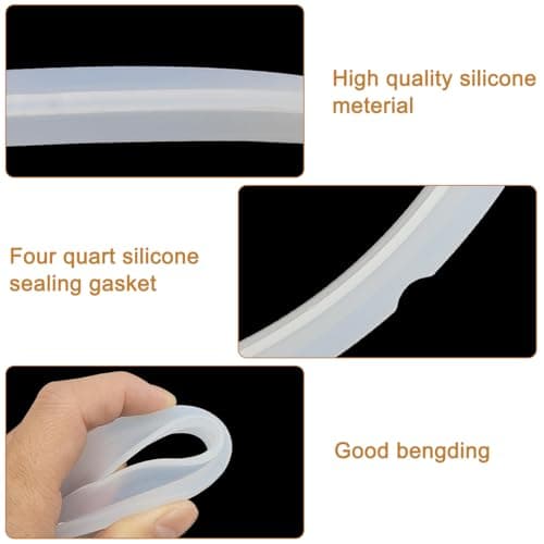 Silicone Sealing Rings Compatible with Instant Pot 6 Quart Pressure Cookers 1 Piece Replacement Silicone Gasket Seal Ring Fits IP-DUO60 DUO50 LUX60 LUX50 CSG60 - Image 5