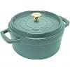 Staub - Round Cast Iron Casserole with Spiked Lid 22 cm Eucalyptus - STAUB - Image 2