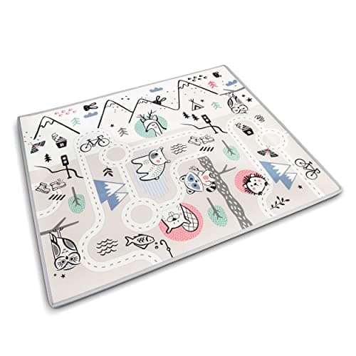 Nukido Double Sided Play Mat for Baby - Floor Mattress for Nursery - Foldable Play Mat - Play Mat for 0-6 Months - Grey - 150 x 180 x 1.5 cm - Image 7