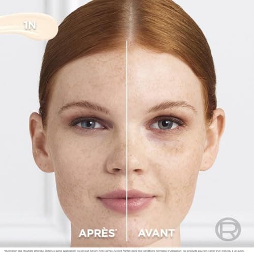 L'Oréal Paris - Luminous Correcting Serum - Corrects dark circles & moisturizes - Formula with Hyaluronic Acid & Caffeine - Perfect Match - Shade: 1N - 12ml - Image 5