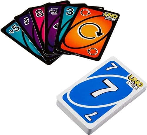 Uno GDG37 Card Game with 112 Cards in a Sturdy Metal Box, with Amazing New Action Cards, Adults, Children, Teenagers, Ages 7 and Above - Image 7