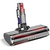 EUARY Brush Compatible with Dyson V7 V8 V10 V11 V15 (with 4 LED Lights) Replacement Brush Head for Carpet, Parquet, Tile, Spazzola (Pure Silver, Silver) - Image 2