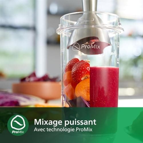 Philips Daily Blender Collection ProMix Hand Blender - 650 W Power, Anti-Splash Technology, Ergonomic Design, One-Button Release System (HR2534/00) - Image 7