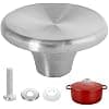 Le Creuset Aldi Lodge 1 Set Universal Stainless Steel Saucepan Lid Knobs for Le Creuset Casserole and Fry Pan - Image 2