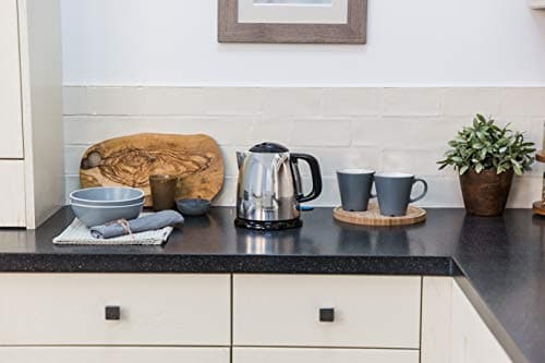 Russell Hobbs Victory Electric Kettle [Compact] (1 L, 2400W, Bright Steel Design, Fast Boiling, Visible Water Level, 1/2/3 Cup Markers, Removable Anti-Limescale Filter) 24990-70 - Image 4