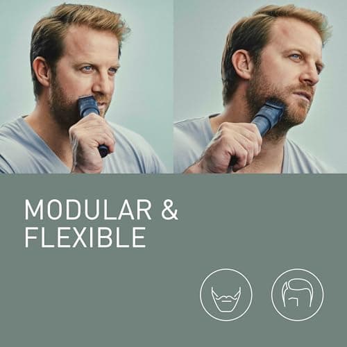Panasonic MULTISHAPE - système modulaire de soins corps, cheveux et visage - ER-CKL1 : Kit unité principale étanche avec batterie rechargeable Li-ion et tête tondeuse étroite pour barbe - Image 4