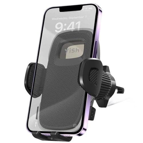 YISH Car Phone Holder 360° Rotation [Upgraded Clip] Mobile Phone Holders for iPhone, Samsung, Google, Sony - Image 2