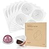 Foli 120 Pcs 62mm Aluminum Capsule Lids Reusable Capsule Lids Coffee Leaf Seal Compatible with Nespresso Vertuo Capsules - Image 3