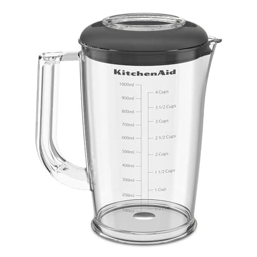Kitchenaid Cordless hand blender - Go Cordless - Portable blender with 1L blender bowl - Whisk and hedgehog included - Stainless steel blade - Powerful - Scratch resistant protector - With battery - Image 6
