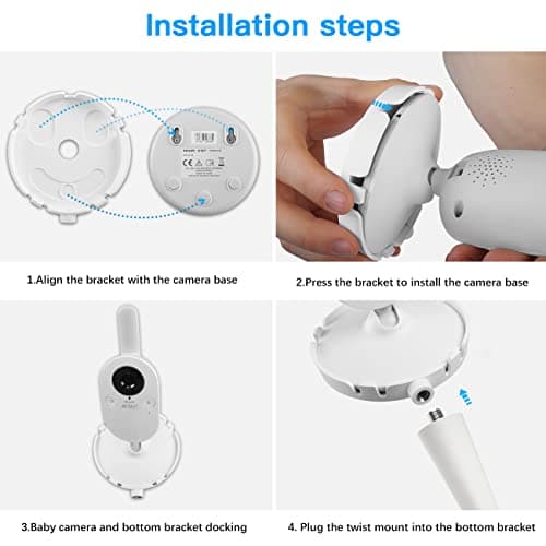 Philips AVENT SCD843/26 SCD833/26 SCD630/26 Baby Monitor Stand Video Camera Baby Monitor Holder 1080P - Image 6