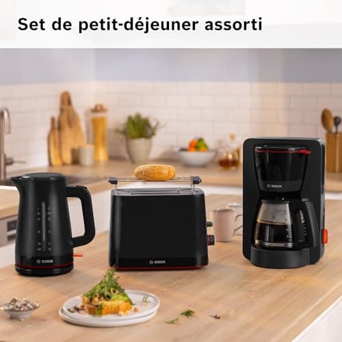 Bosch, Filter Coffee Maker, MyMoment, Removable Water Tank, Glass Jug, Automatic Shut-off, AromaPlus, Anti-Drip Function, Keep Warm, Easy Descaling, Black, TKA3M133 - Image 5