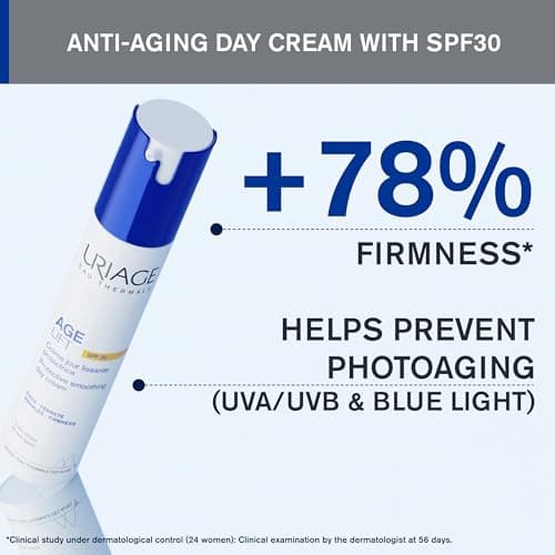 Uriage Age Lift Protective Smoothing Day Cream SPF30 with Retinol & Hyaluronic Acid - Face, Neck and Neckline Cream - Less Wrinkles, More Firmness - Creamy Non-Greasy Texture - 40 ml - Image 4