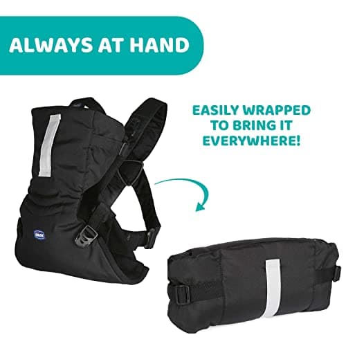 Chicco Easyfit Ergonomic Baby Carrier for Infants and Children from Birth to 9 kg, Physiological Baby Carrier, Simple to Carry, Mummy and Road Facing, Head and Neck Support, Black - Image 8