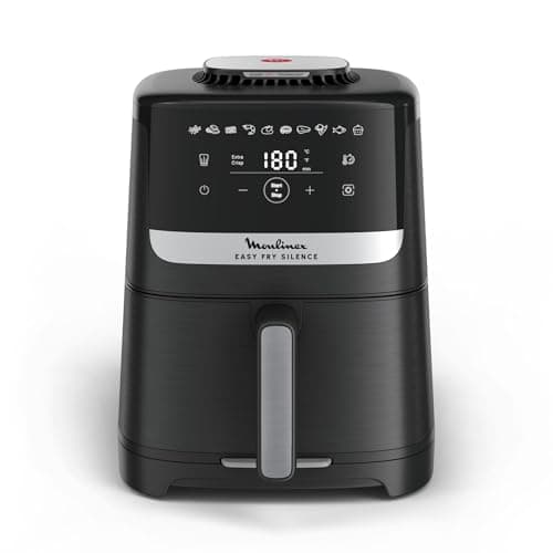 Moulinex Easy Fry Silence, Air Fryer, 5L, 1.5 kg, Silent Technology, Easy Clean & Store System, 10 Programmes, Black, EZ5528F0 - Image 2