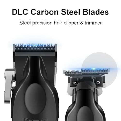 KEMEI Professional Hair Clippers for Men, Cordless Barber Clipper & Beard Trimmer/T Hair Trimmer, Aluminum Electric Razor Hair Cutting Kit for Men - Image 5