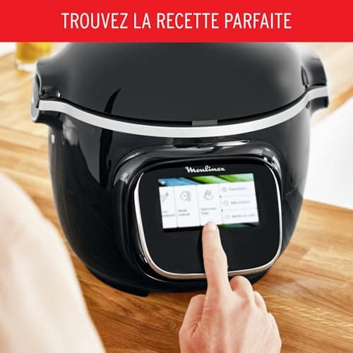 Moulinex Cookeo Touch Wifi Smart Multicooker, 6 L Bowl, High Pressure Step-by-Step Guide, 250 Integrated Recipes, Moulinex CE902800 Application, Black - Image 7