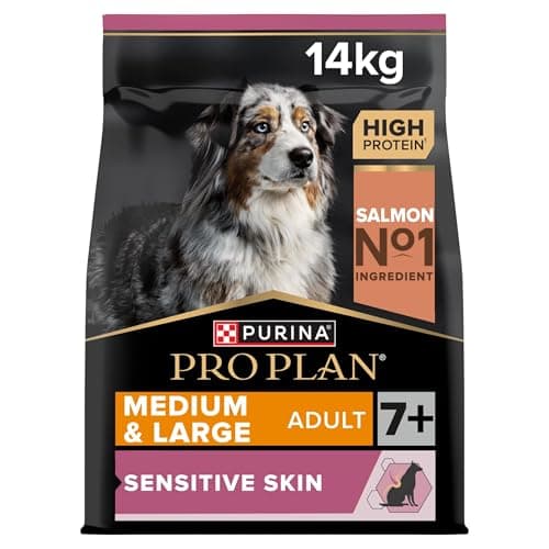PURINA PRO PLAN | Sensitive Skin | Complete dry food for medium and large dogs over 7 years | Promotes healthy skin and shiny coat | Salmon | Dry food | Bag | 14 kg - Image 3