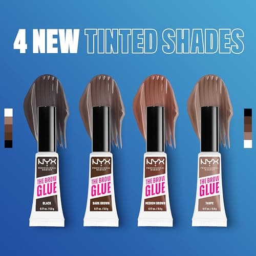 NYX Professional Makeup The Brow Glue, Tinted Eyebrow Fixing Glue, Vegan Formula, Natural Finish, Brush Applicator, The Brow Glue, Shade : Transparent (01) - Image 6