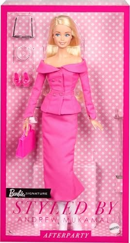 Barbie Signature Stylized by Andrew Mukamal, Collectible Doll, with 3 Day & Night Outfits & Accessories, Stand Included, JBH81 - Image 7