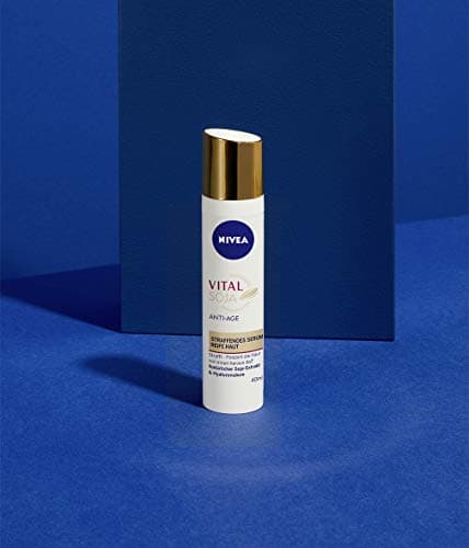 NIVEA Vital Soja Sérum anti-âge pour peaux matures (40 ml), hydratant à l'extrait de soja naturel, Sérum raffermissant à l'acide hyaluronique - Image 5