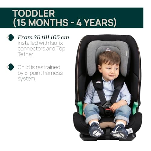 Chicco Seat&Go I-Size Car Seat with Isofix System for Children from 76 to 150 cm, Suitable for Ages 15 Months and Above, Extra Padding and Reducer Included - Image 8