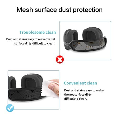 Headband Cushion for Apple AirPods Max, Soft Silicone Washable Dustproof Accessories Compatible with Knitted Mesh Canopy (Black) - Image 6