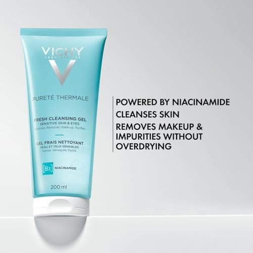 Vichy Duo nettoyant et tonifiant - Élimine en douceur le maquillage et les impuretés - Rafraîchit et tonifie la peau - Gel Thermale Pureté + Toner 200 ml chacun - Image 6
