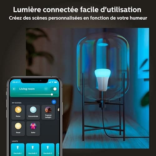 Philips Hue White and Color Ambiance, E27 Smart LED Bulb, 75W Equivalent, 1100 Lumens, Bluetooth Compatible, Works with Alexa, Google Assistant and Apple Homekit, Older Generation - Image 4
