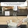 Moulinex Powermix Silence Hand Mixer, 600 W, Variable Speed, Turbo, 2 Whisks, 2 Dough Hooks, Stainless Steel Mixer Stand, HM653910 Mini Chopper, Silver - Image 5