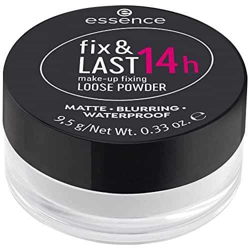 Essence Cosmetics fix et LAST 14h make-up fixing LOOSE POWDER poudre libre, longue durée, fixant, contrôle du sébum - contrôle de la brillance, mat (9.5g) - Image 3