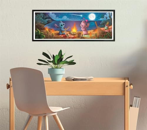 Clementoni - Puzzle for Adults 1000 Pieces, Panorama Disney Stitch Compact Box, Made in Italy, 37061 - Image 6