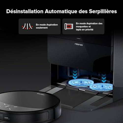 roborock Saros 10R Robot Aspirateur, Brosse et Serpillère Relevables et Extensibles, Triple Système Anti-Enchevêtrement, Station Multifonctionnelle 4.0, Évitement Avancé des Obstacles, 7,98cm Mince - Image 7