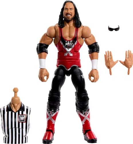 Mattel WWE Elite Collection SummerSlam X-Pac Collectible Action Figure with Accessories and Referee Coins - Image 2