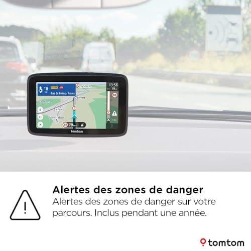 TomTom GO Advanced Car GPS (6 Inch Traffic Information, Test of Hazard Zones, World Map, Updates via Wi-Fi, Lane Change Guide, Visual Markers, Reversible Mounting) - Image 5