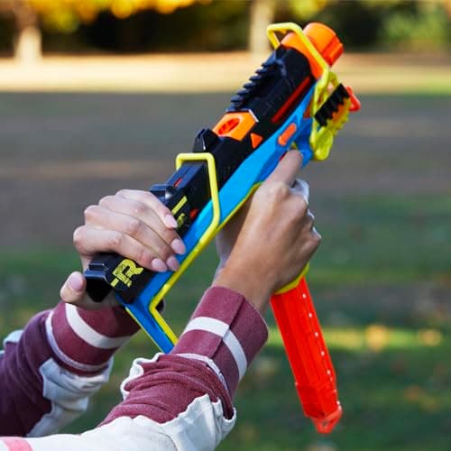 Nerf Rival Mirage XXIV-800 Blaster Pistol, 10 Nerf Rival Balls, 2 Charging Ways, 8 Removable Round Chargers, Pump Priming, Gift for Teens - Image 6