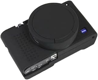 Sony Housse de protection antichoc en silicone souple pour appareil photo Sony Cyber-shot DSC-RX100 VII Noir
