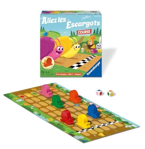 Ravensburger - Allez Les Escargots - Board Game 3 Years and Up - Snails Race - 2 to 6 Players - 20617 - French Version - Image 3