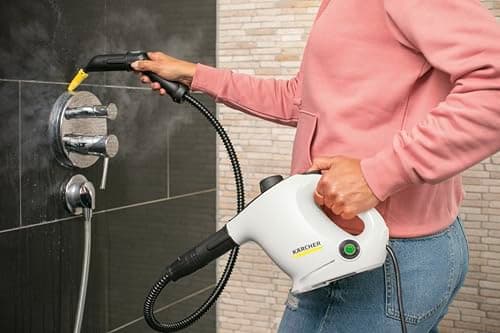 Kärcher Nettoyeur Vapeur SC 1 EasyFix Blanc, Pression Vapeur : 3 bar, Temps de Préchauffage : 3 min, Puissance : 1 200 W, Surface : 20 m², Réservoir : 200 ml, avec Kit de Nettoyage de Sol EasyFix - Image 7