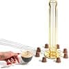 Coffee Capsule Holder Compatible with Nespresso Capsules (40 Pcs) Gold Iron Capsule Holder 4.5 x 14.8 inch 360 Degree Rotating Capsule Holder Coffee Capsule Holder - Image 5