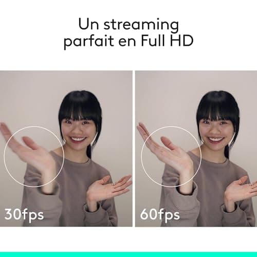 Logitech C922 Pro Stream Webcam, Ultra-Fast Streaming HD 1080p/30fps/HD 720p/60ims, Stereo Audio, HD Correction, Auto Focus, Youtube, Twitch, Camera PC/Mac/Laptop/Macbook/Tablet - Image 3
