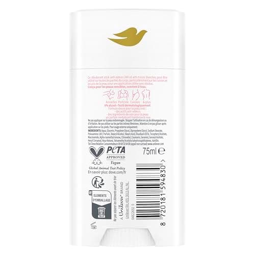 Dove - Deodorant for the whole body - Stick- Raspberry & Rose - Anti Odors and White Traces 72h - Designed for Sensitive Skin - 75ml - Image 5